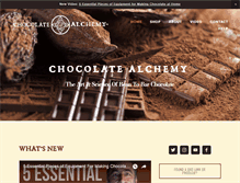 Tablet Screenshot of chocolatealchemy.com
